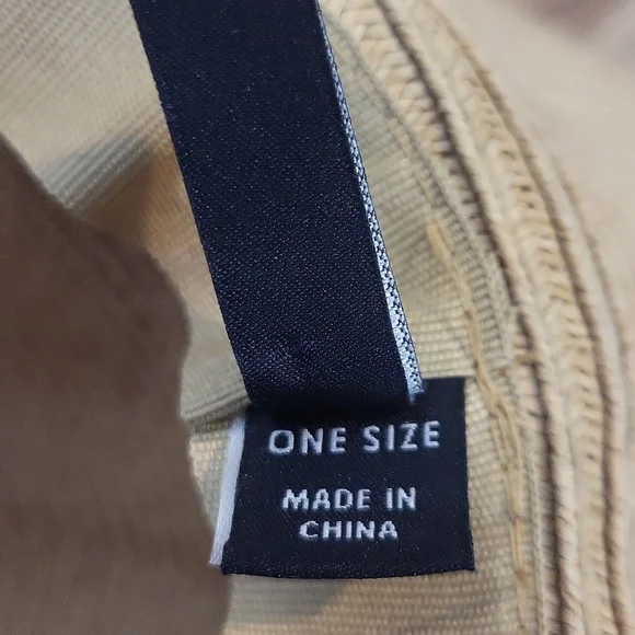 ANNE TAYLOR FACTORY Tan Floppy Woven Sun Hat - Picture 8 of 11